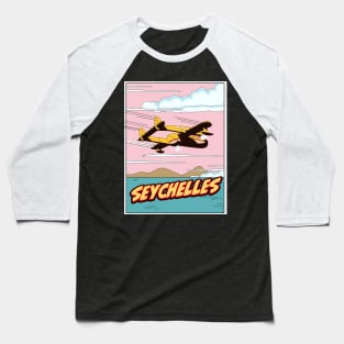 Seychelles Travel cartoon Baseball T-Shirt